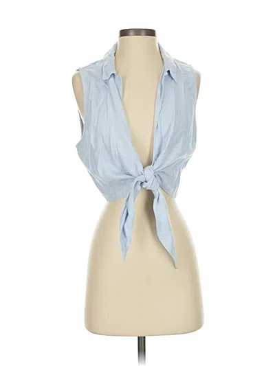 Pre-owned Abercrombie & Fitch Sleeveless Blouse In Blue
