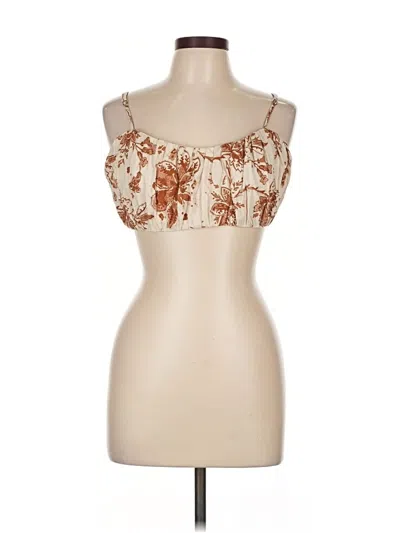 Pre-owned Abercrombie & Fitch Sleeveless Blouse In Brown