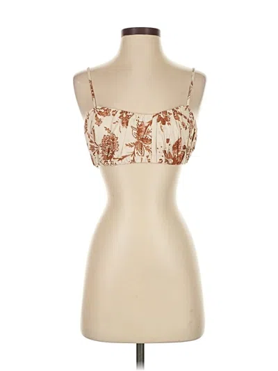 Pre-owned Abercrombie & Fitch Sleeveless Blouse In Brown