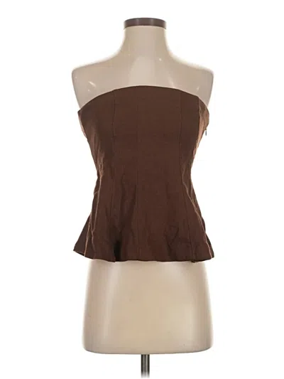 Pre-owned Abercrombie & Fitch Sleeveless Blouse In Brown