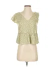 Abercrombie & Fitch Sleeveless Blouse In Green