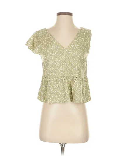 Abercrombie & Fitch Sleeveless Blouse In Green