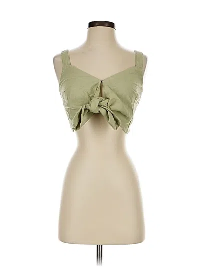 Pre-owned Abercrombie & Fitch Sleeveless Blouse In Green