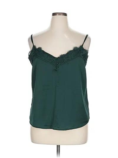 Pre-owned Abercrombie & Fitch Sleeveless Blouse In Green