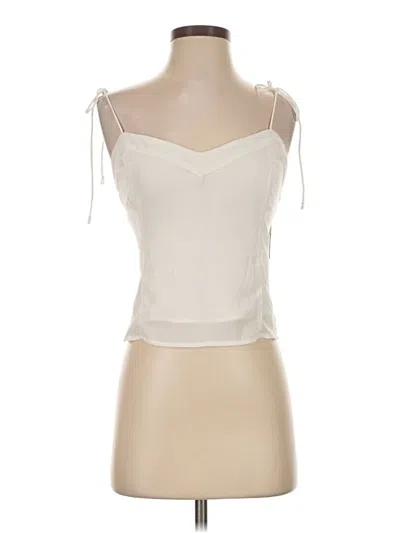 Abercrombie & Fitch Sleeveless Blouse In White