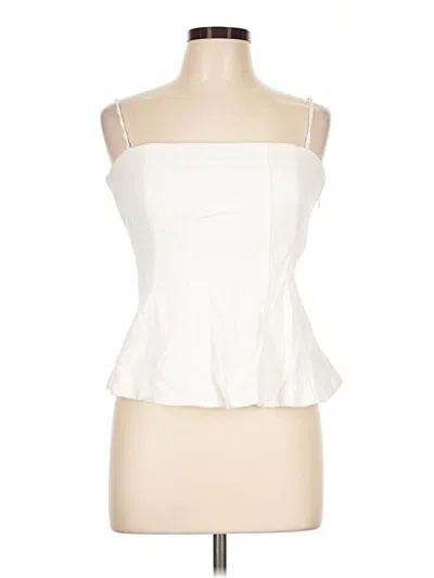 Pre-owned Abercrombie & Fitch Sleeveless Blouse In Ivory