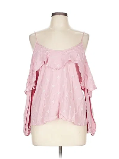 Pre-owned Abercrombie & Fitch Sleeveless Blouse In Pink