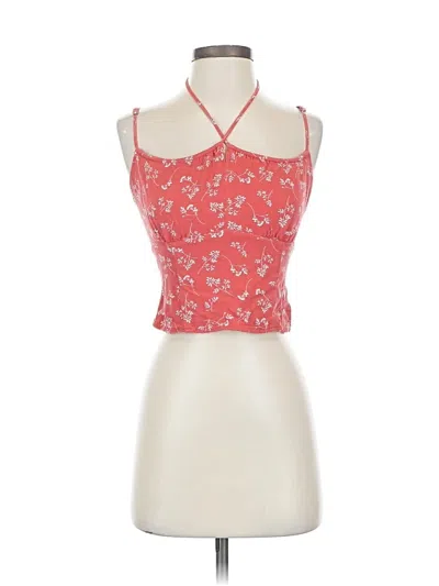 Pre-owned Abercrombie & Fitch Sleeveless Blouse In Red