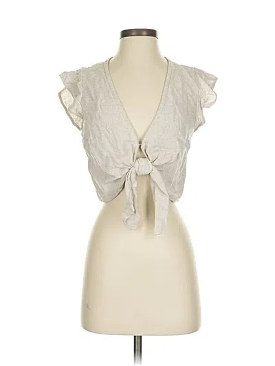 Pre-owned Abercrombie & Fitch Sleeveless Blouse In Silver