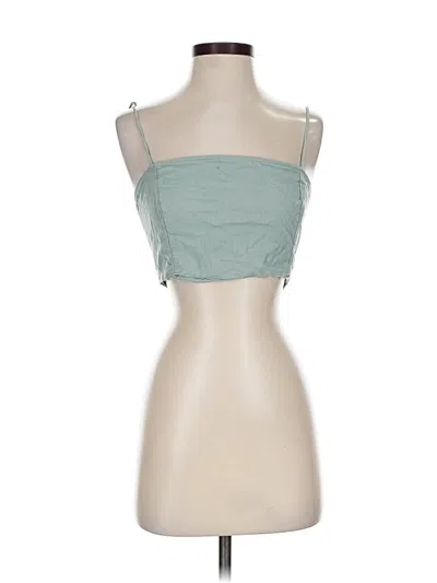 Pre-owned Abercrombie & Fitch Sleeveless Blouse In Teal
