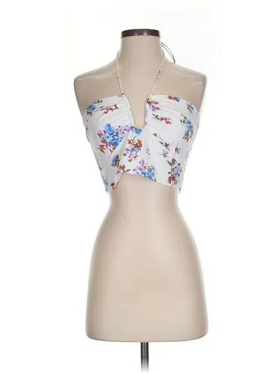 Pre-owned Abercrombie & Fitch Sleeveless Blouse In White