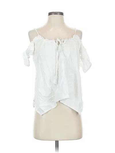 Pre-owned Abercrombie & Fitch Sleeveless Blouse In White