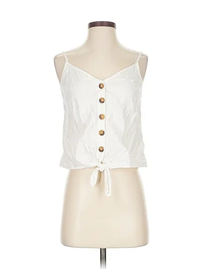 Pre-owned Abercrombie & Fitch Sleeveless Blouse In White