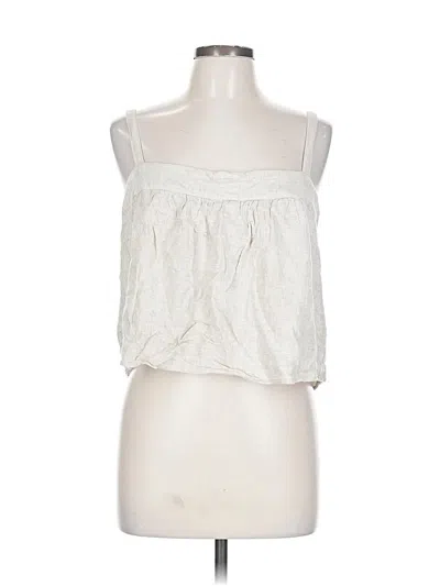 Pre-owned Abercrombie & Fitch Sleeveless Blouse In White
