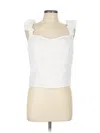 Abercrombie & Fitch Sleeveless Blouse In White