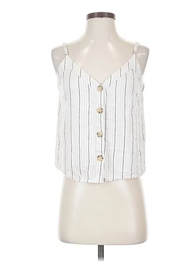 Pre-owned Abercrombie & Fitch Sleeveless Blouse In White