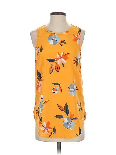 Pre-owned Abercrombie & Fitch Sleeveless Blouse In Yellow