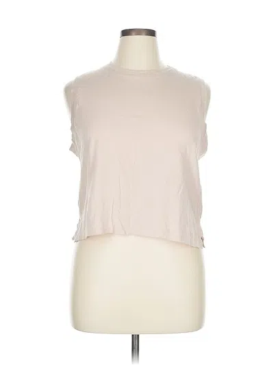 Pre-owned Abercrombie & Fitch Sleeveless T-shirt In Brown