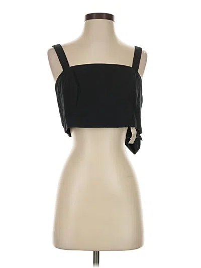 Abercrombie & Fitch Sleeveless Top Black Square Neckline Tops In Multi