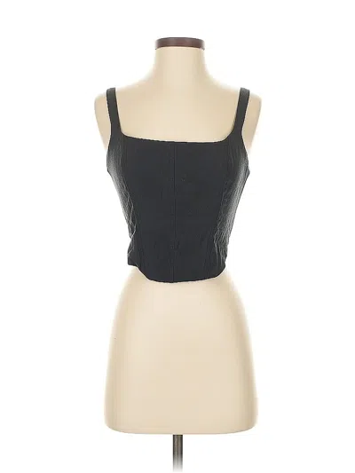 Pre-owned Abercrombie & Fitch Sleeveless Top Black Strapless Neckline Tops