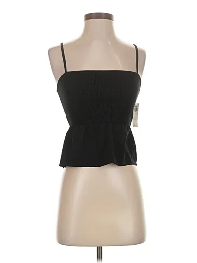Abercrombie & Fitch Sleeveless Top Black Strapless Neckline Tops