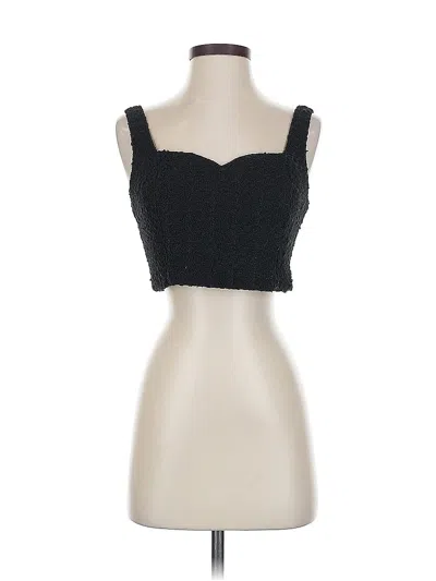Pre-owned Abercrombie & Fitch Sleeveless Top Black Sweetheart Neckline Tops