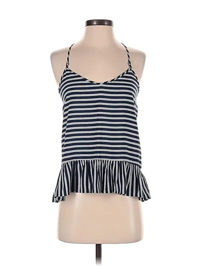 Pre-owned Abercrombie & Fitch Sleeveless Top Blue Halter Neckline Tops