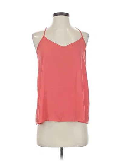 Pre-owned Abercrombie & Fitch Sleeveless Top Orange Halter Neckline Tops