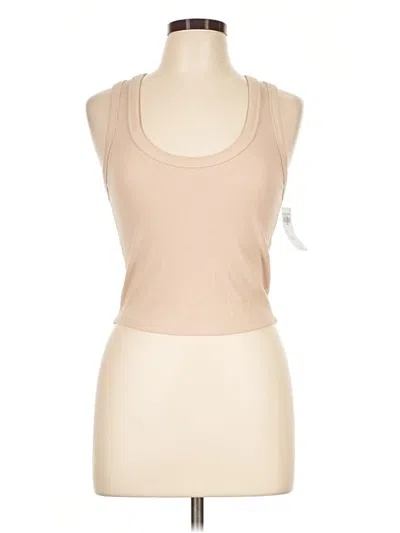 Abercrombie & Fitch Sleeveless Top Tan Scoop Neck Tops