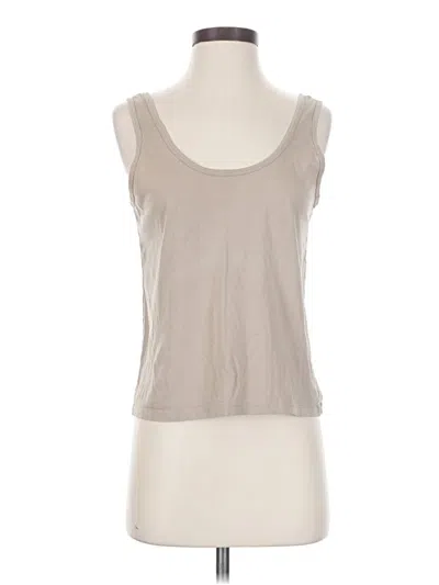 Pre-owned Abercrombie & Fitch Sleeveless T-shirt In Tan