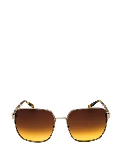 Abercrombie & Fitch Square-frame Sunglasses In Gold
