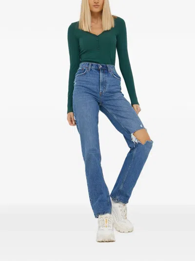 Abercrombie & Fitch Straight-fit Jeans In Blue