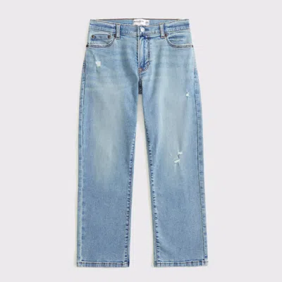 Abercrombie & Fitch Kids' Straight Jeans In Pink