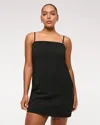 Abercrombie & Fitch Straight Neck Slip Skort In Black