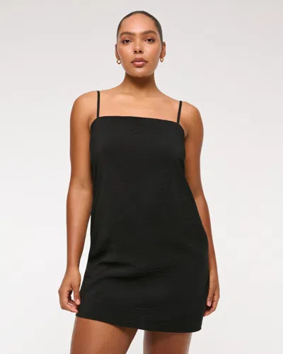 Abercrombie & Fitch Straight Neck Slip Skort In Black