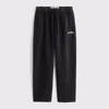 Abercrombie & Fitch Straight Open-hem Logo Sweatpant In Black