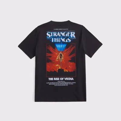 Abercrombie & Fitch Kids' Stranger Things Graphic Tee In Black
