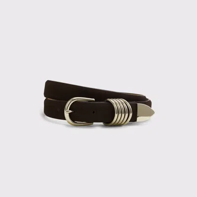 Abercrombie & Fitch Suede Belt In Black