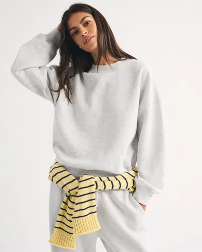 Abercrombie & Fitch Sunday Crew Sweatshirt In Gray