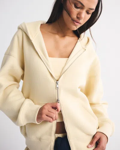 Abercrombie & Fitch Sunday Hooded Full-zip In Neutral