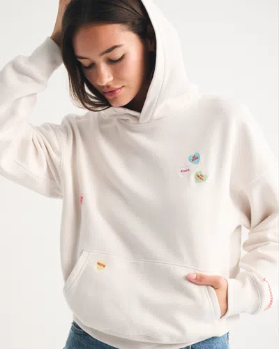 Abercrombie & Fitch Sunday Hoodie In White
