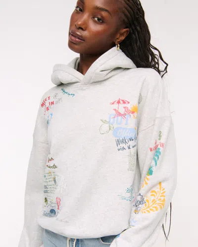 Abercrombie & Fitch Sunday Hoodie In White