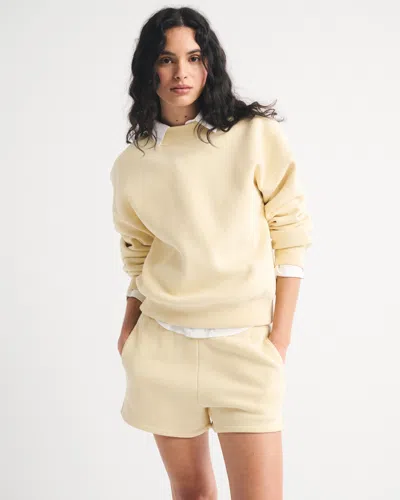 Abercrombie & Fitch Sunday Mockneck Crew In Neutral