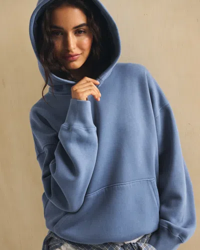 Abercrombie & Fitch Sunday Popover Hoodie In Blue