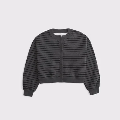 Abercrombie & Fitch Sunday Shrunken Cardigan In Black
