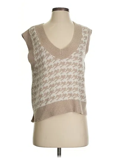 Pre-owned Abercrombie & Fitch Sweater Vest In Tan