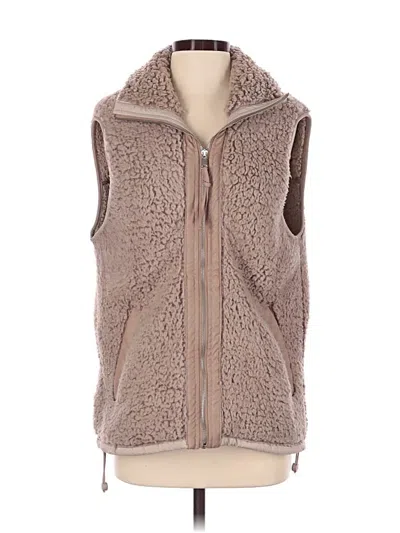 Pre-owned Abercrombie & Fitch Sweater Vest In Tan