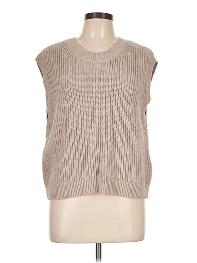 Pre-owned Abercrombie & Fitch Sweater Vest In Tan