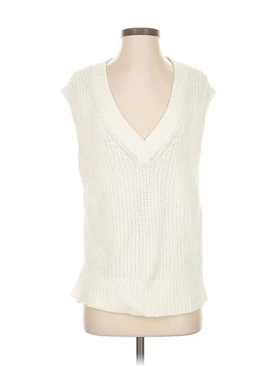 Pre-owned Abercrombie & Fitch Sweater Vest In White