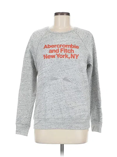 Pre-owned Abercrombie & Fitch Sweatshirt In Gray